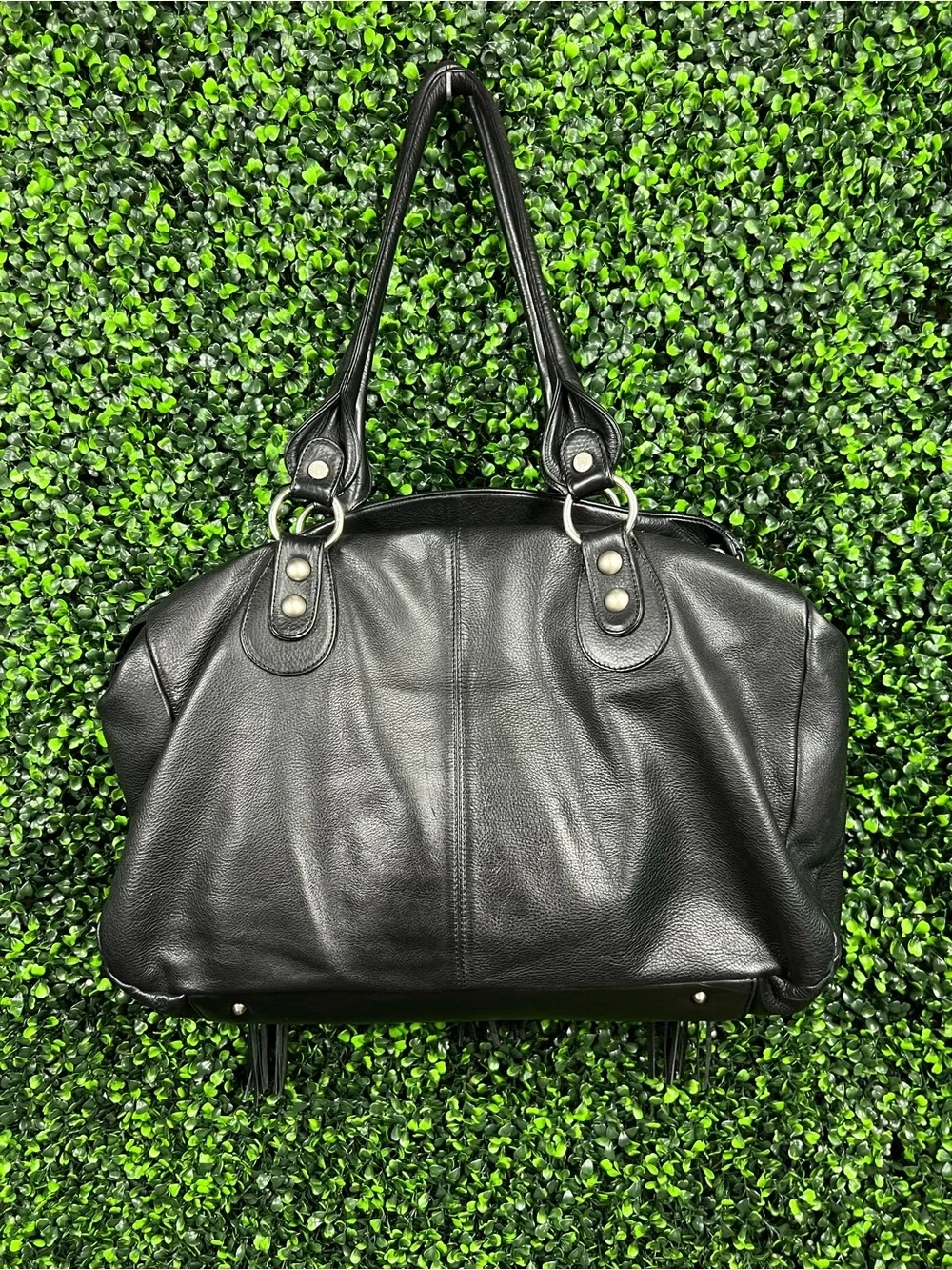 RENATO ANGI | Italian Leather Satchel/Duffle Bag